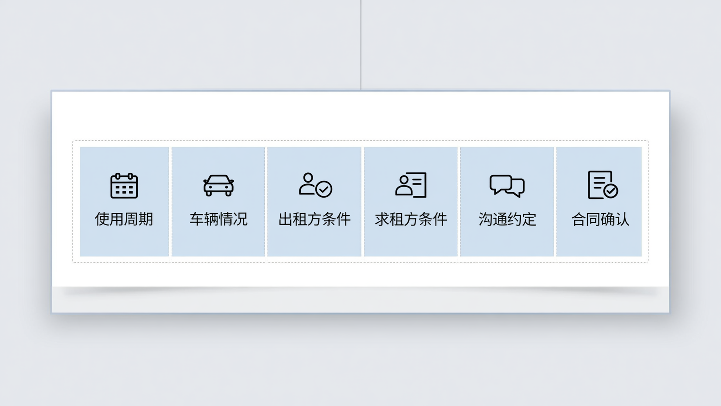 京牌租赁价格因素卡片示意图