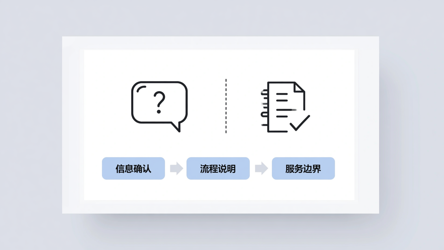京牌背户问题信息确认与沟通事项图