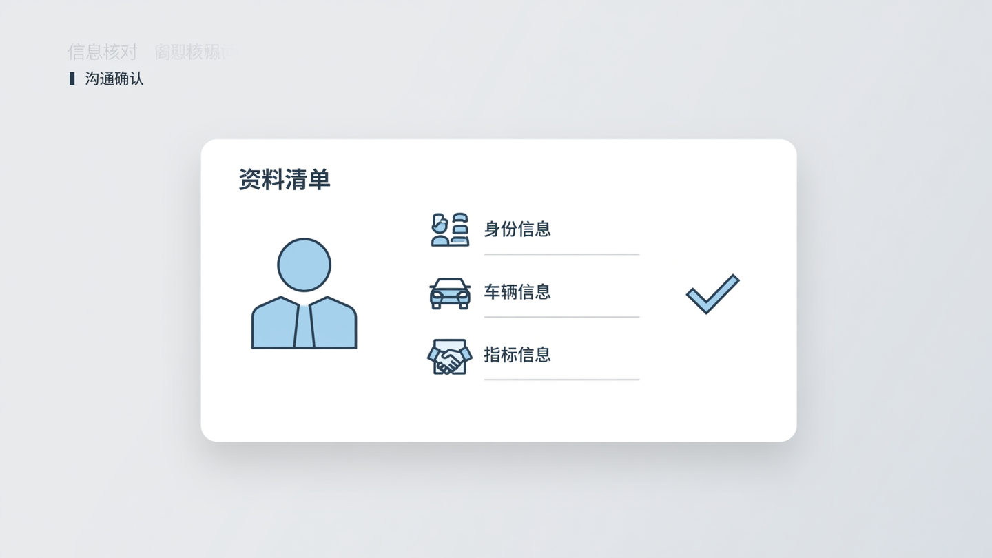 求租方准备资料清单与信息核对图