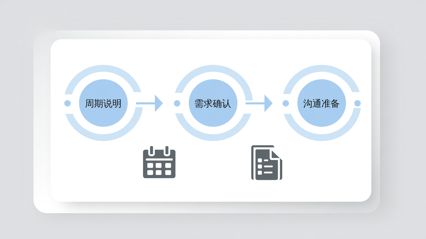 求租方使用周期与沟通准备说明图