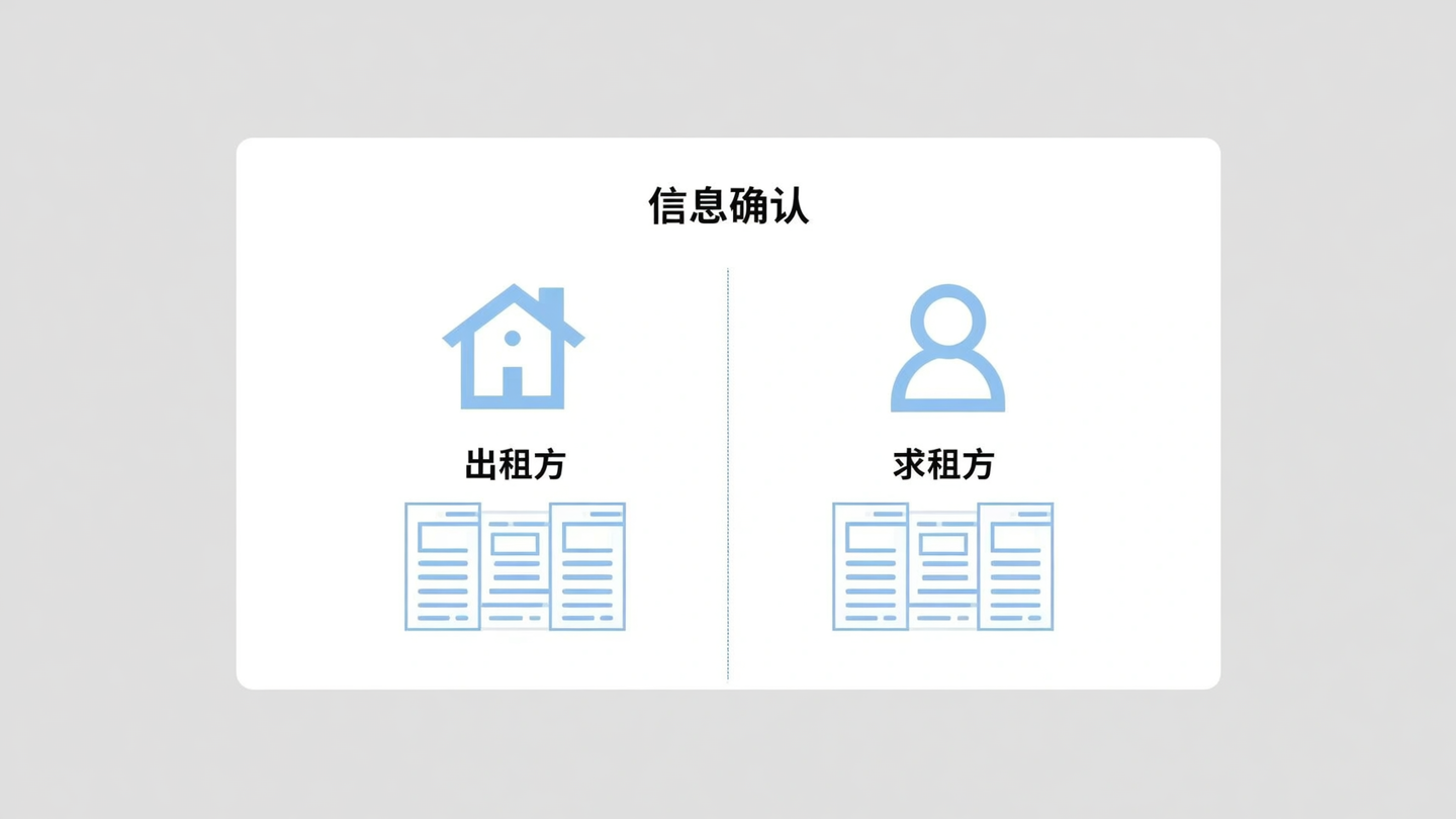 出租方与求租方信息确认资料清单图