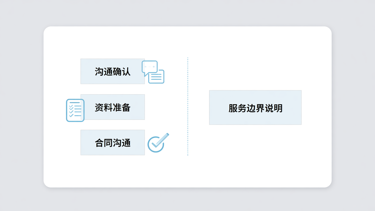 求租方沟通前服务边界说明图