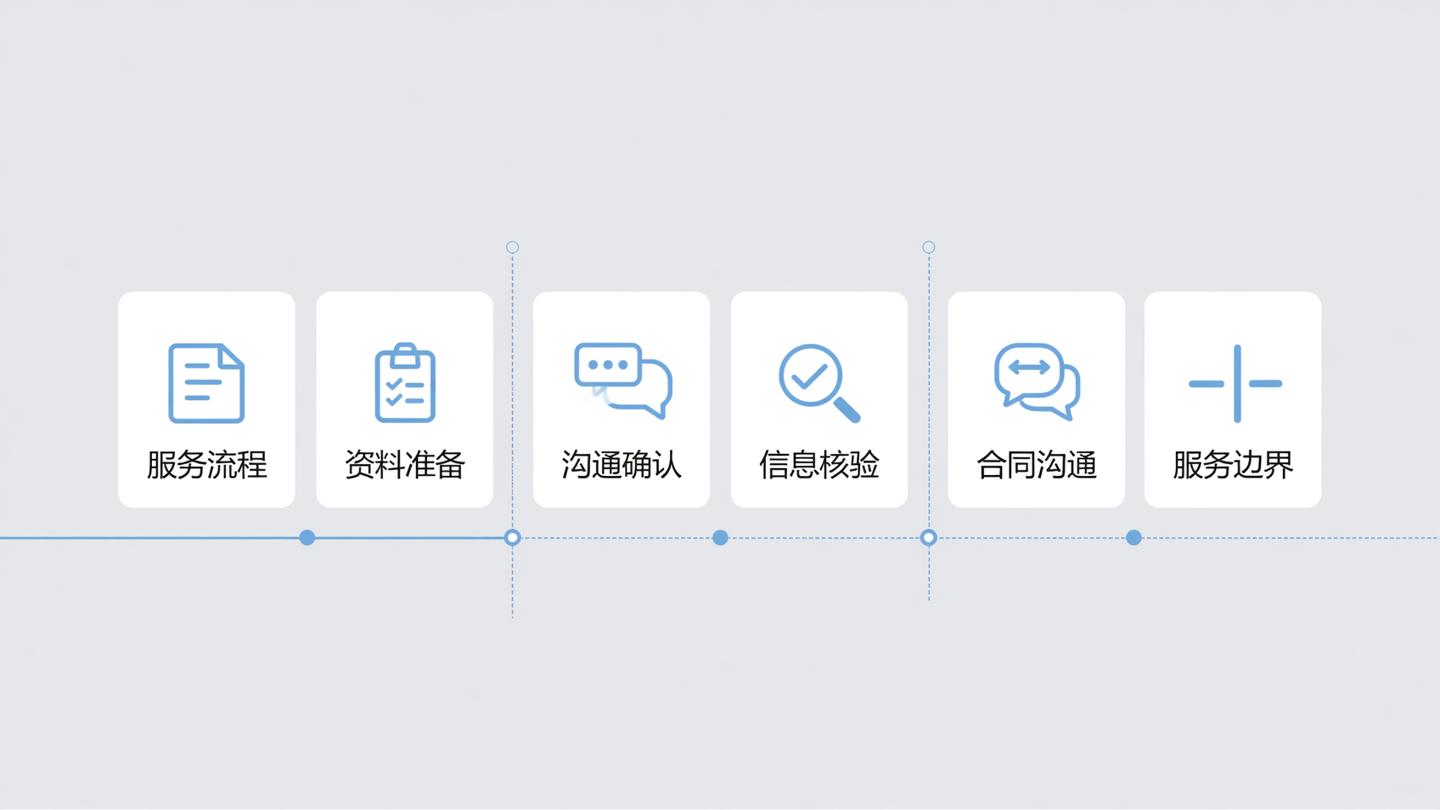 京牌服务边界与责任说明流程信息图